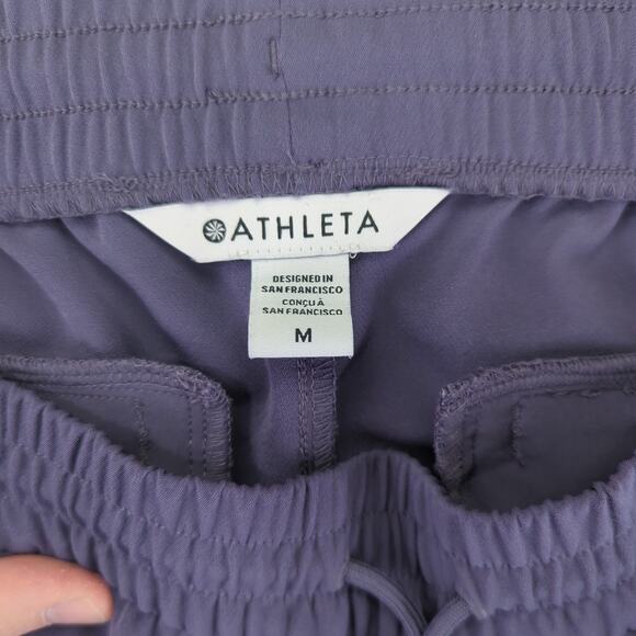 Athleta Stride Pant 658453 Wide Leg Pants Women's Size Medium Gray Casual - Picture 7 of 9